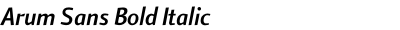 Arum Sans Bold Italic